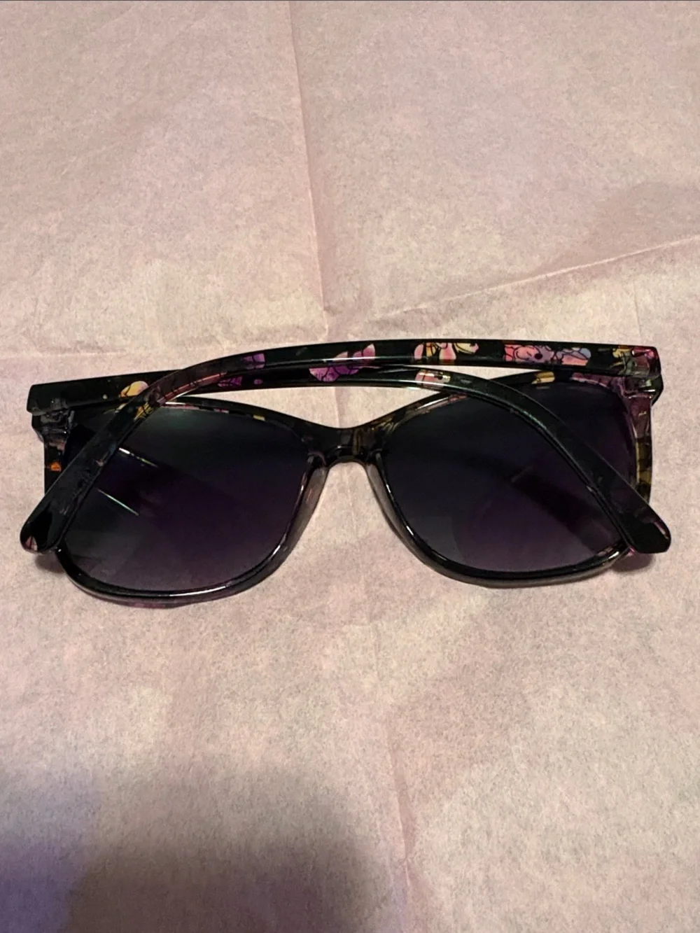 Women's Floral-Accent Black Sunglasses Sunsentials by Foster Grant
